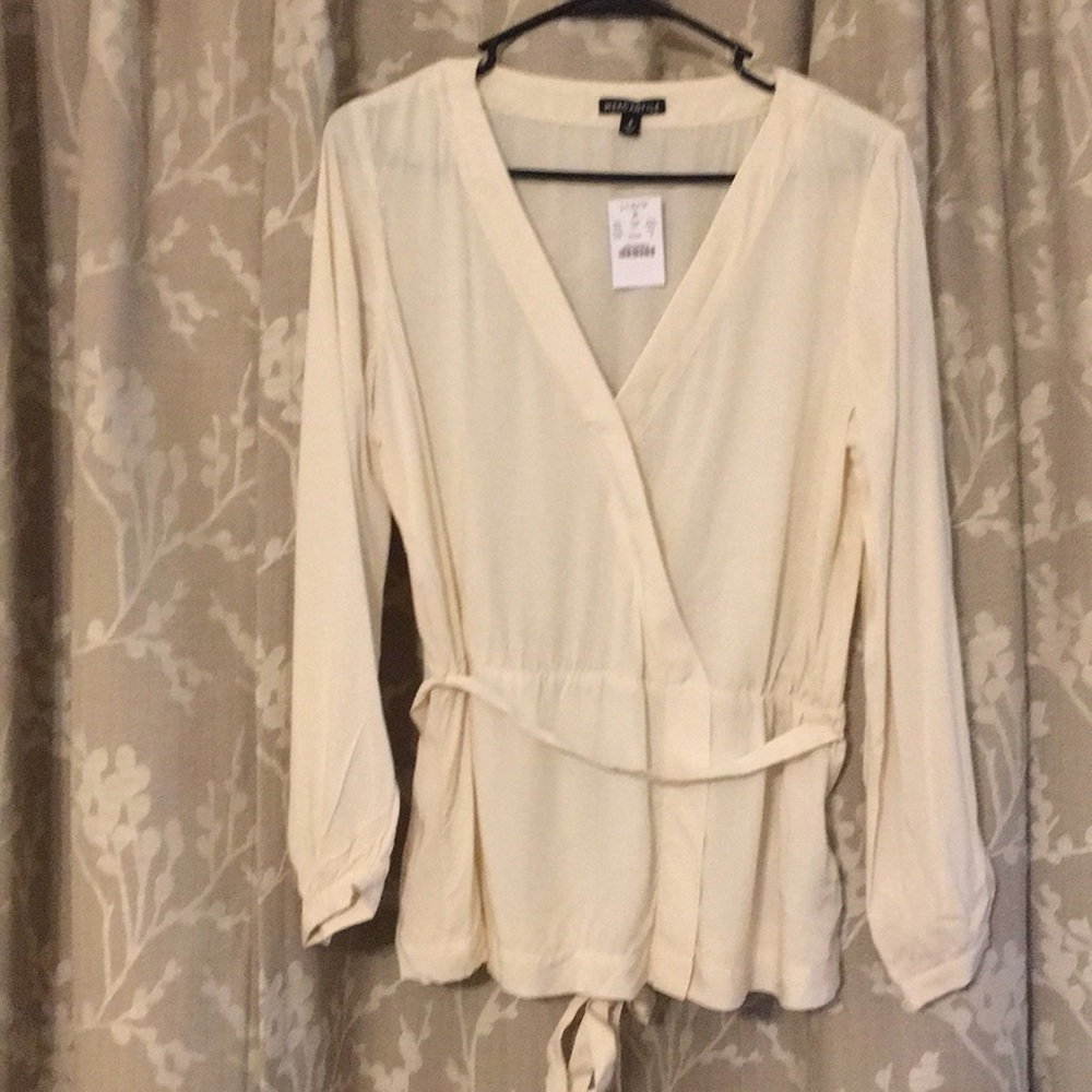 J. Crew Vintage Champagne Wrap Blouse